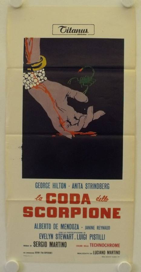 Der Schwanz des Skorpions originales Filmplakat