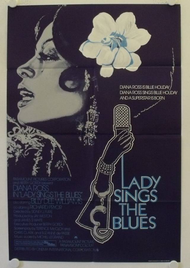 Lady sings the Blues originales britisches Onesheet Filmplakat
