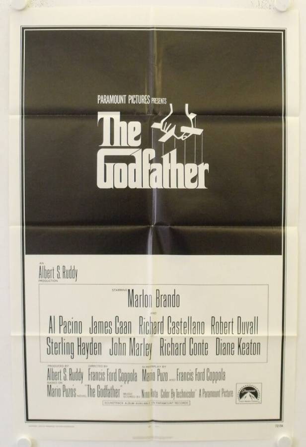 Der Pate originales US Filmplakat