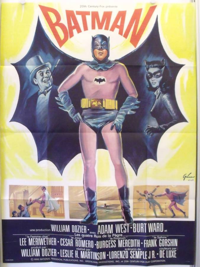 Batman hält die Welt in Atem originales Filmplakat aus Frankreich