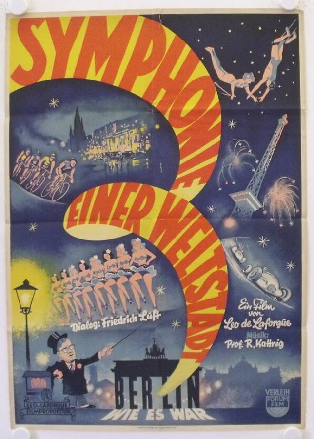 Symphonie einer Weltstadt - Berlin wie es war originales Filmplakat