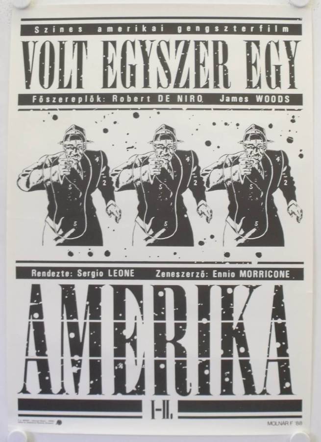 Es war einmal in Amerika originales Filmplakat aus Ungarn