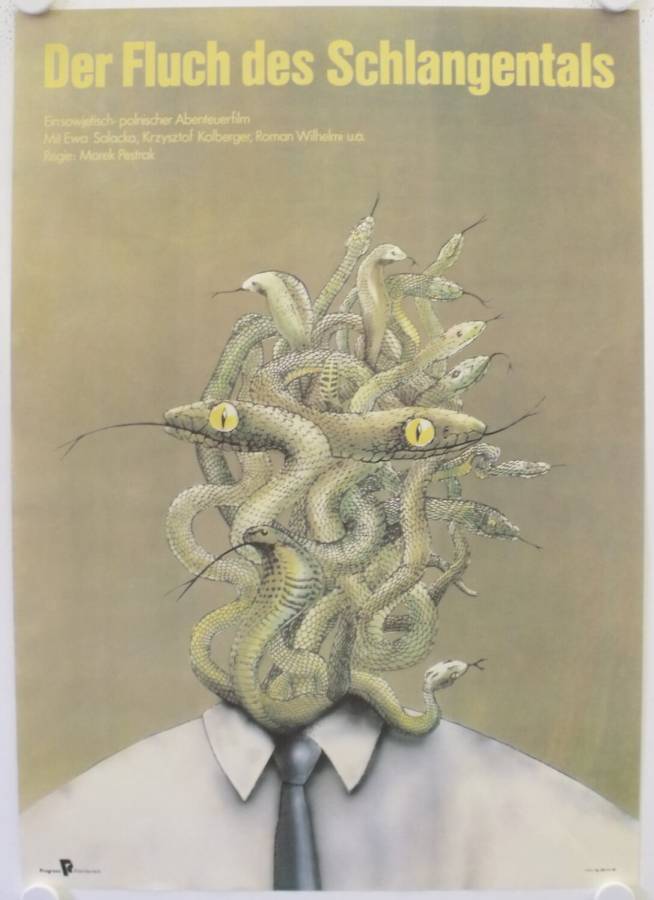 Der Fluch des Schlangentals originales DDR Filmplakat