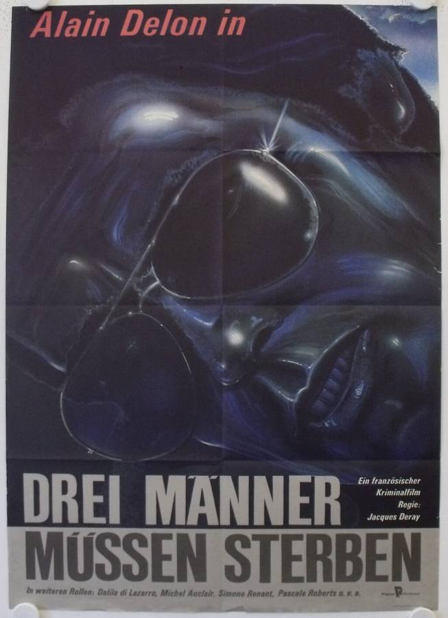Drei Männer müssen sterben originales DDR Filmplakat