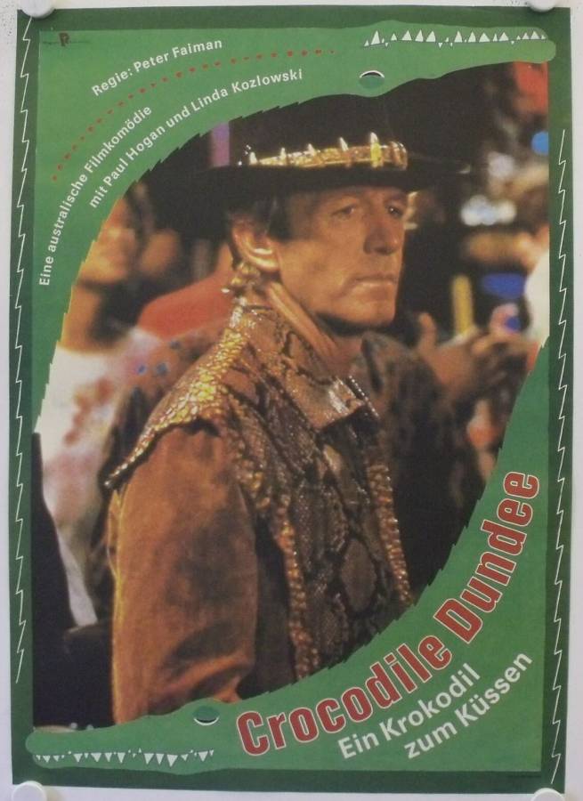 Crocodile Dundee original release East-German movie poster