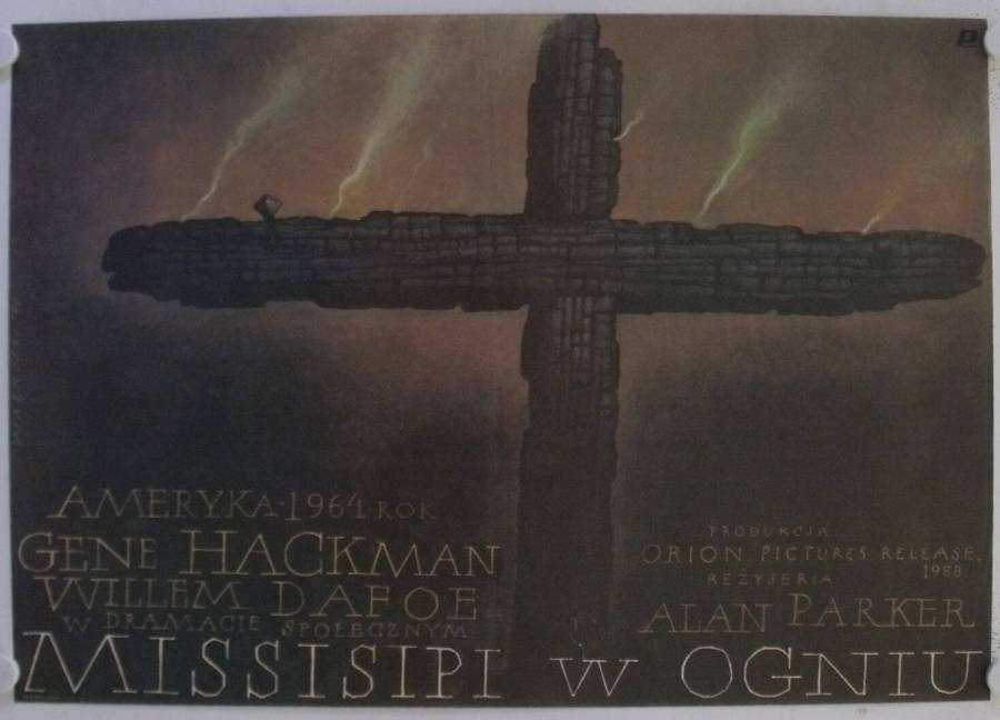 Mississippi Burning originales Filmplakat aus Polen