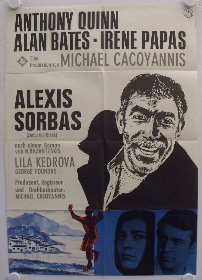 Alexis Sorbas originales deutsches Filmplakat