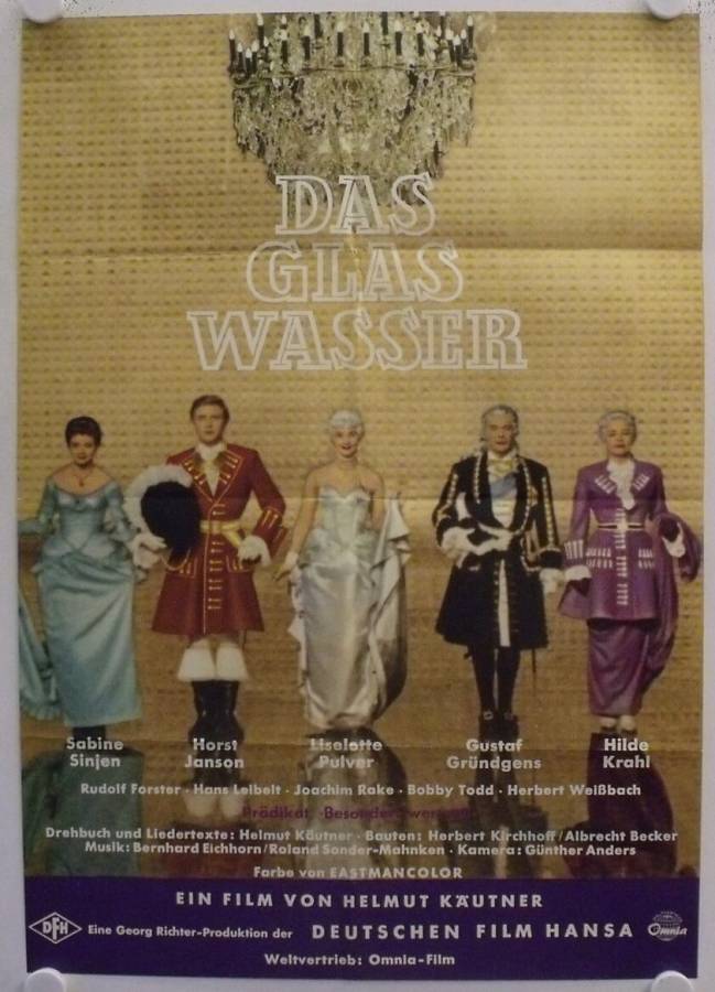 Das Glas Wasser originales deutsches Filmplakat