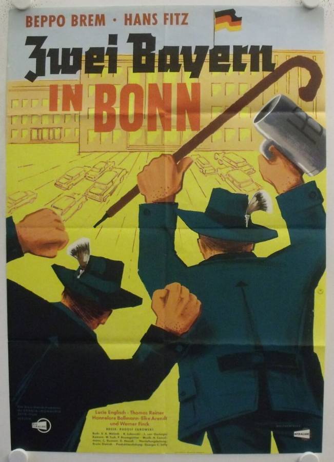 Zwei Bayern in Bonn originales deutsches Filmplakat