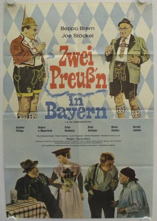 Zwei Preuß'n in Bayern originales deutsches Filmplakat
