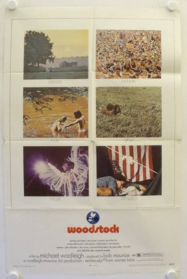 Woodstock originales US Onesheet Filmplakat