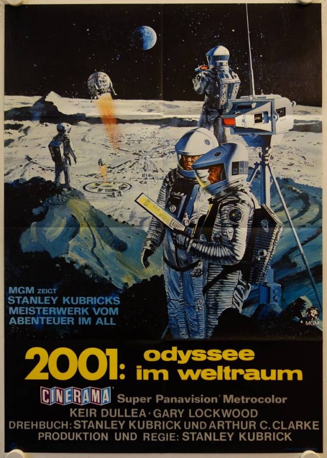 2001 - Odyssee im Weltraum originales deutsches Filmplakat