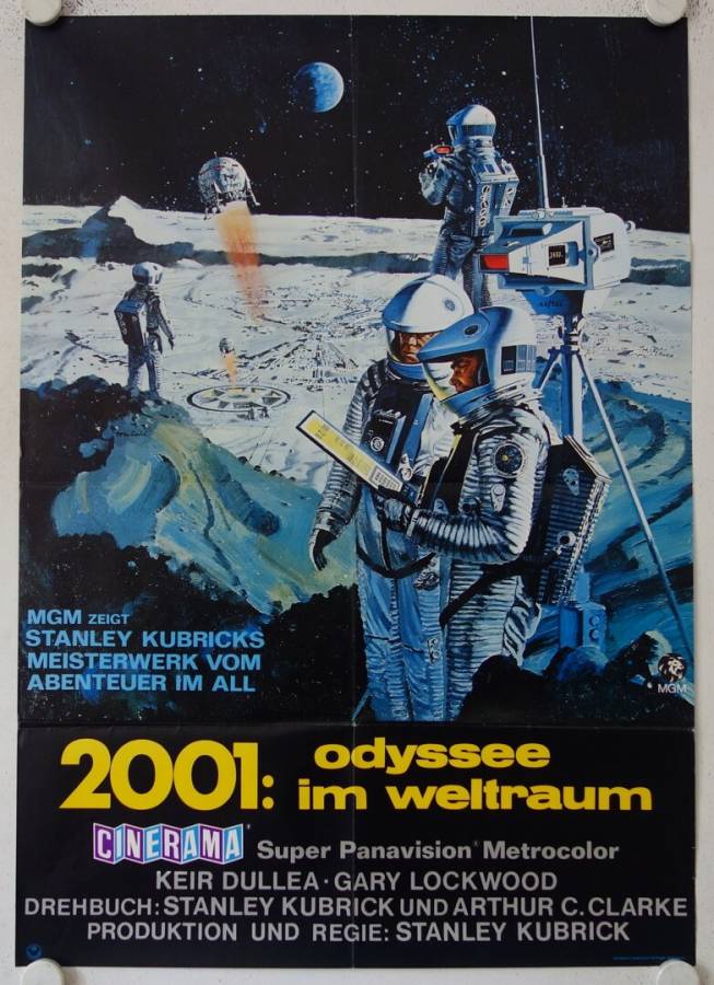 2001 - Odyssee im Weltraum originales deutsches Filmplakat