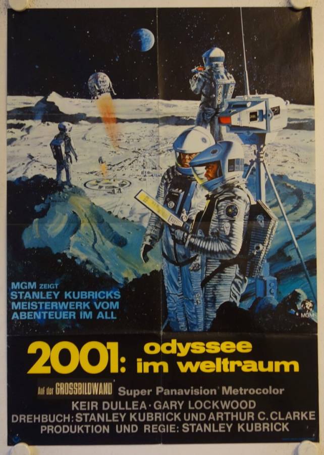 2001 - Odyssee im Weltraum originales deutsches Filmplakat