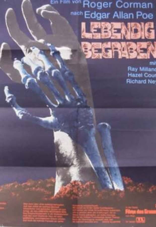 The Premature Burial re-release german movie poster