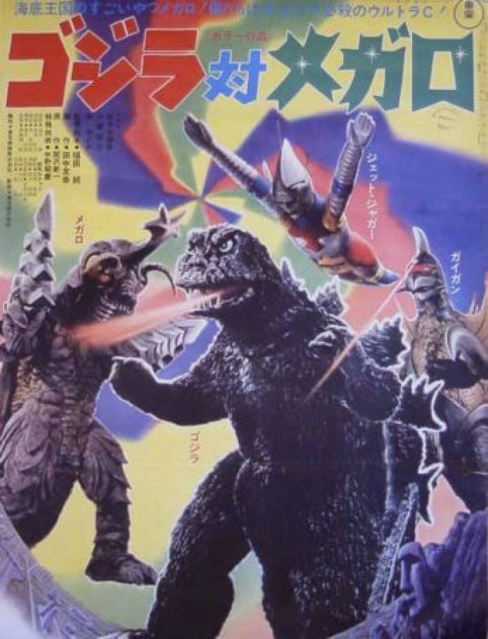 Godzilla vs. Megalon originales Filmplakat aus Japan