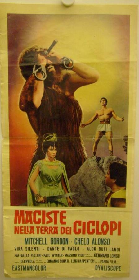Maciste vs. the Cyclops original italian locandina poster
