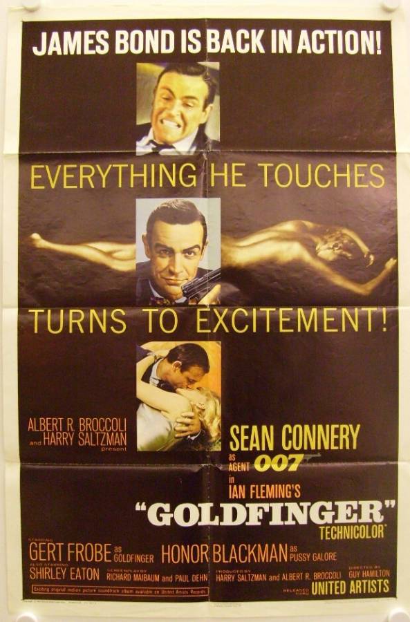 Goldfinger originales US Filmplakat