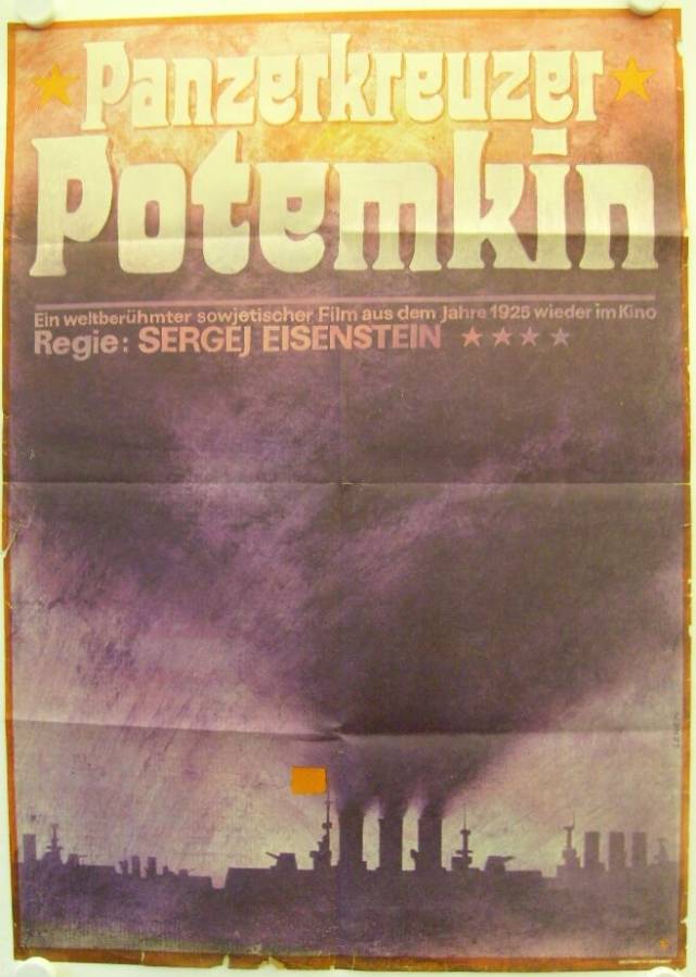 Panzerkreuzer Potemkin originales DDR Filmplakat