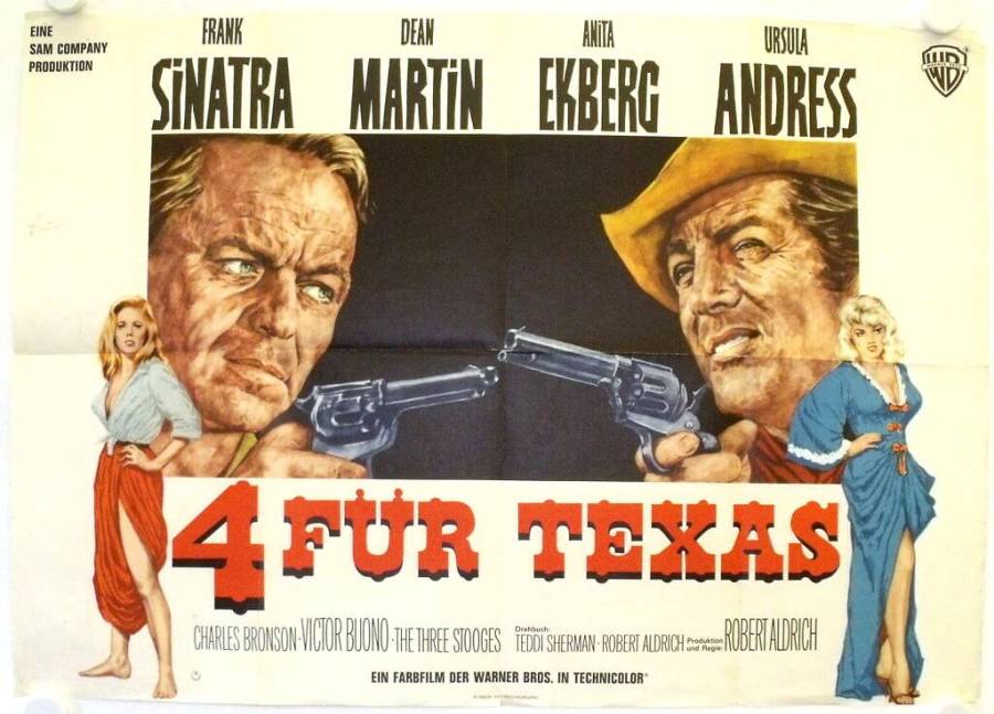4 für Texas originales deutsches Filmplakat