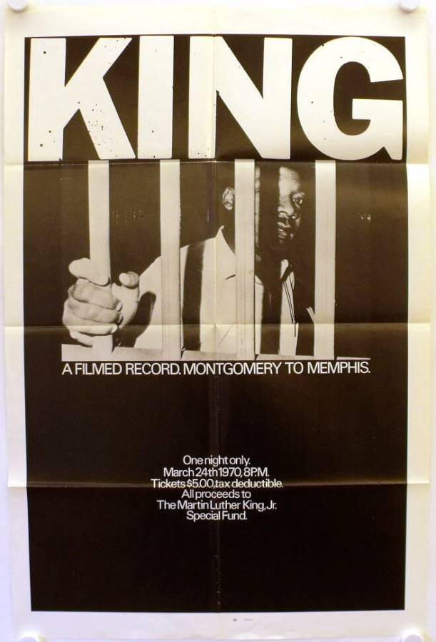 King: A filmed Record. Montgomery to Memphis. original US onesheet