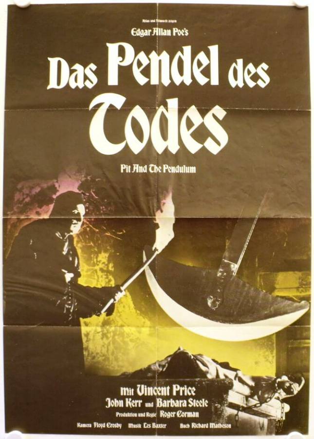 The Pit and the Pendulum re-release german movie poster
