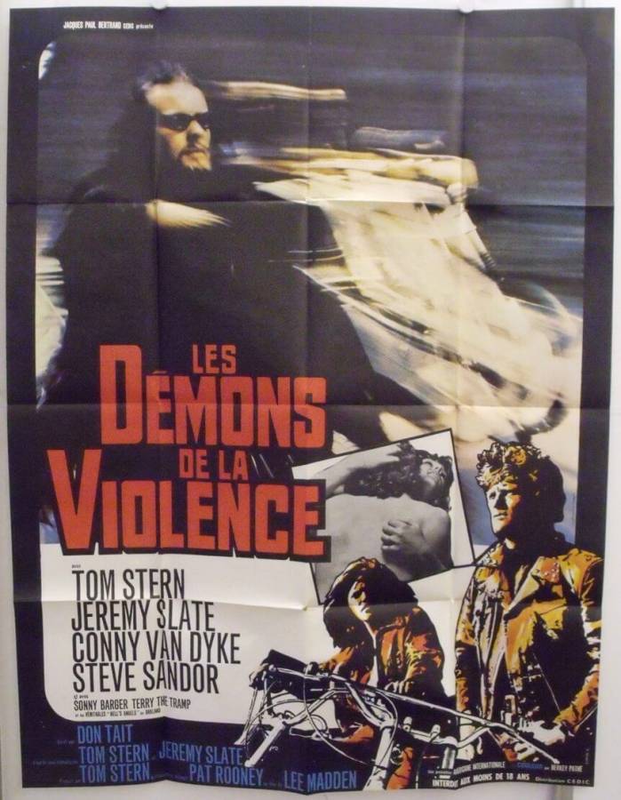 Hells Angels 69 original release large french movie poster