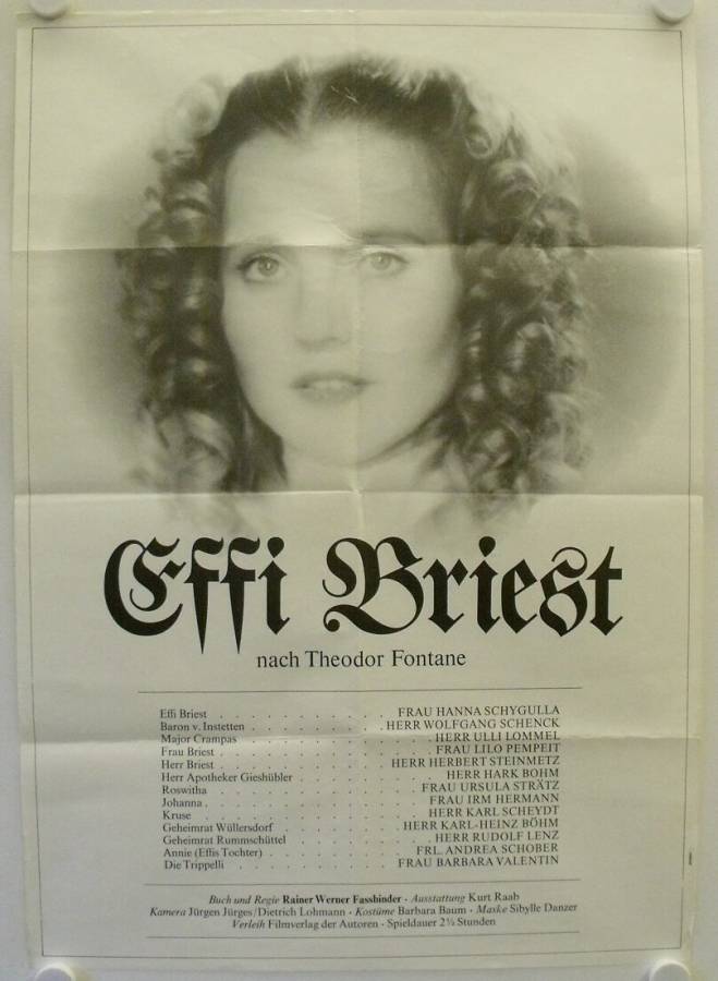Effi Briest original release german movie poster