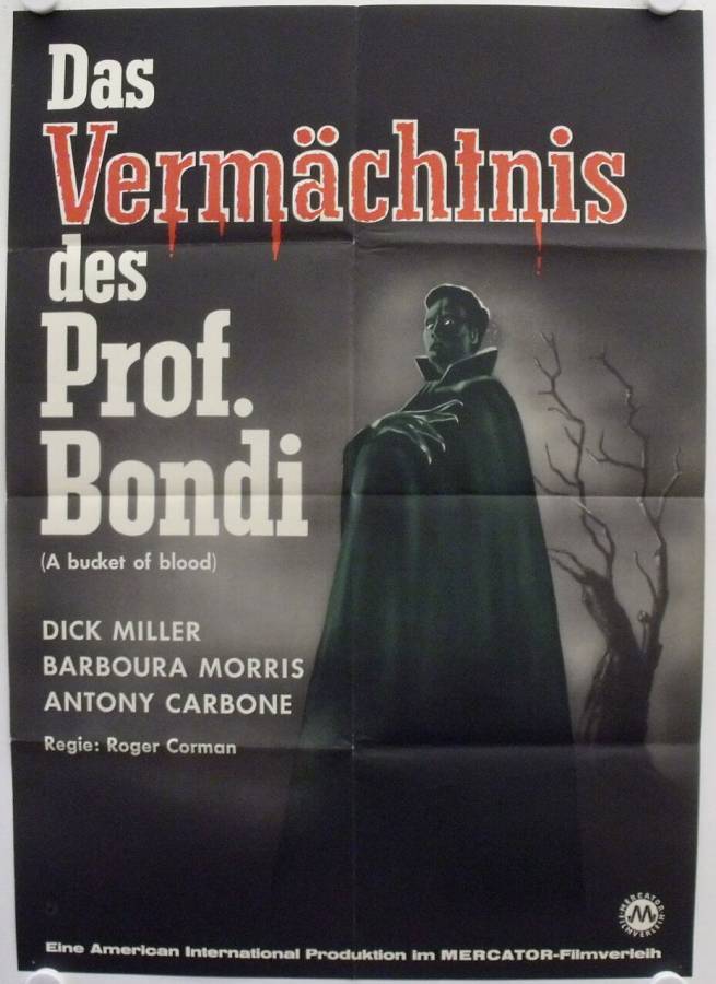 Bucket of Blood original release german movie poster