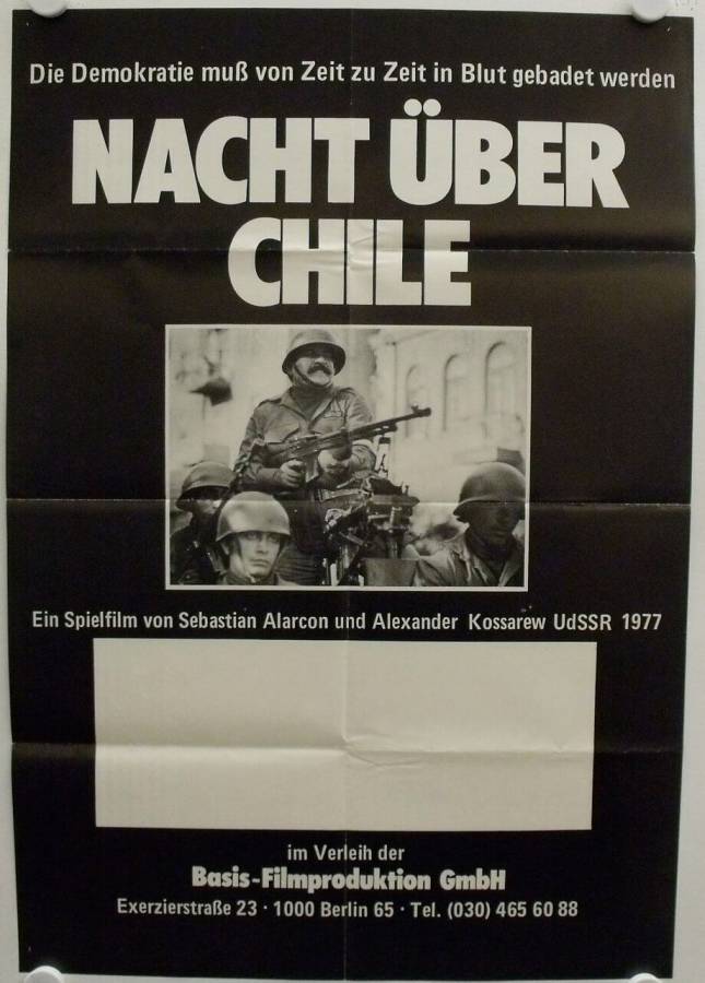 Nacht über Chile originales deutsches Filmplakat