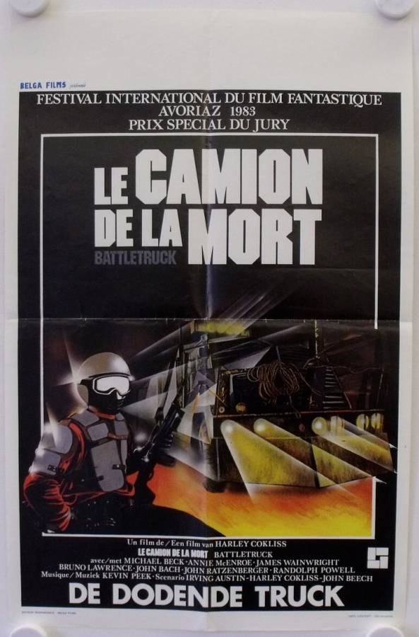 Battle Truck original release belgian movie poster