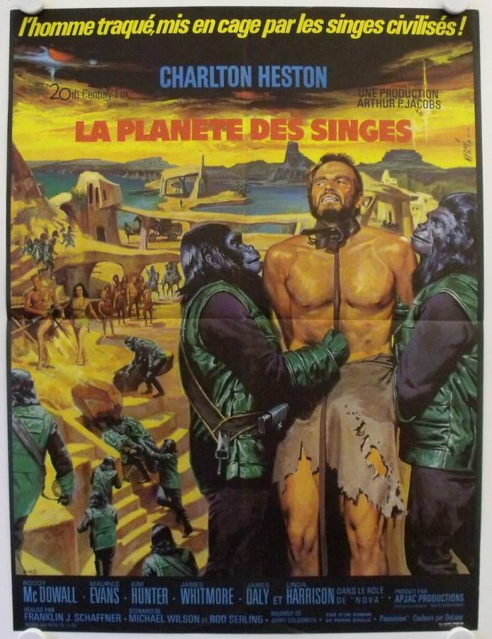 Planet der Affen originales Filmplakat aus Frankreich
