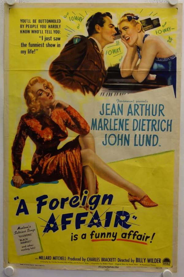 Eine auswärtige Affäre originales US Onesheet Filmplakat