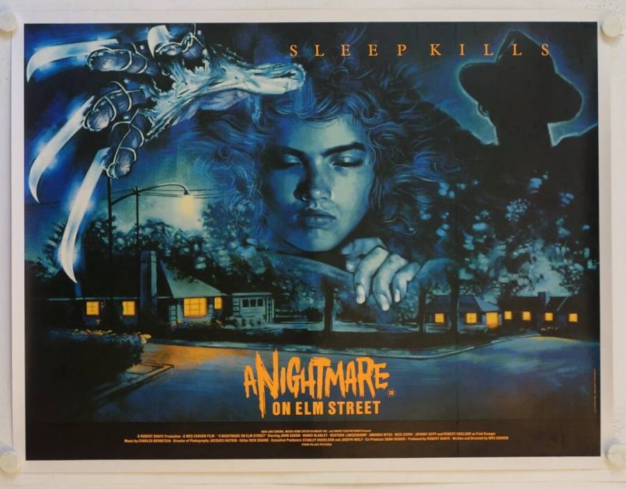 Nightmare - Mörderische Träume originales British Quad Combo Filmplakat