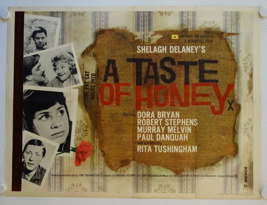 A Taste of Honey original release british quad movie poster