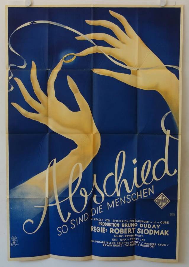 Abschied - Farewell original release german movie poster