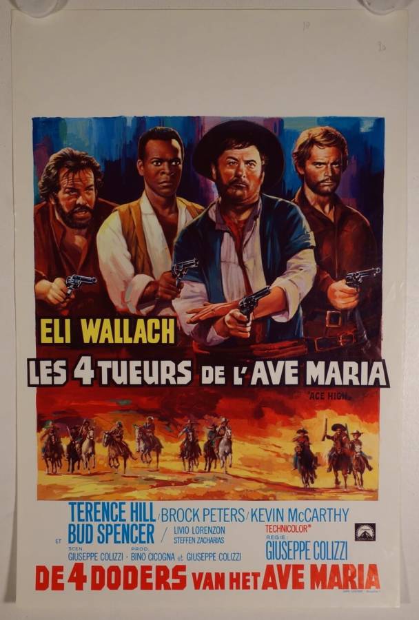 Vier für ein Ave Maria originales belgisches Filmplakat