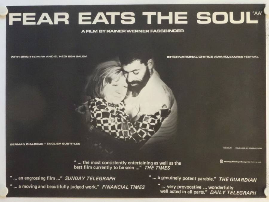 Angst essen Seele auf originales British Quad Filmplakat