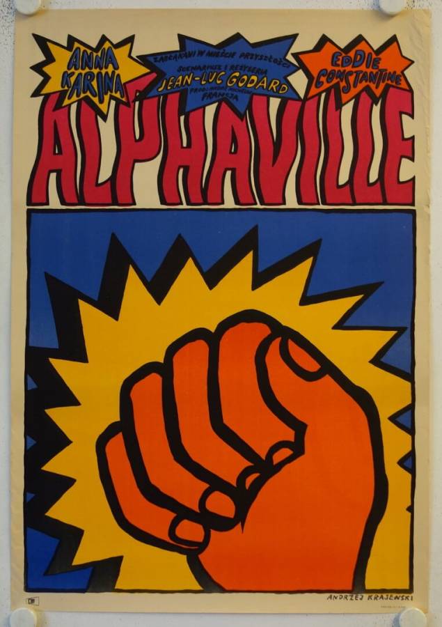 Alphaville original release polish movie poster