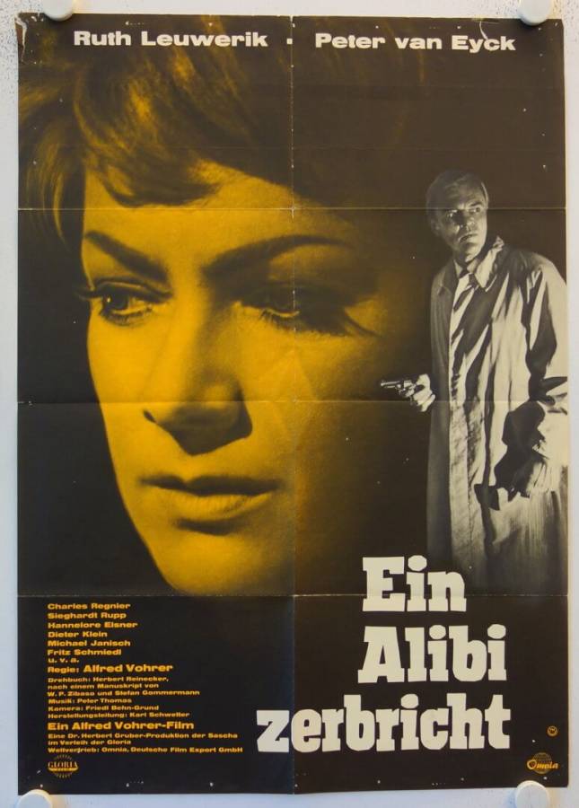Ein Alibi zerbricht originales deutsches Filmplakat