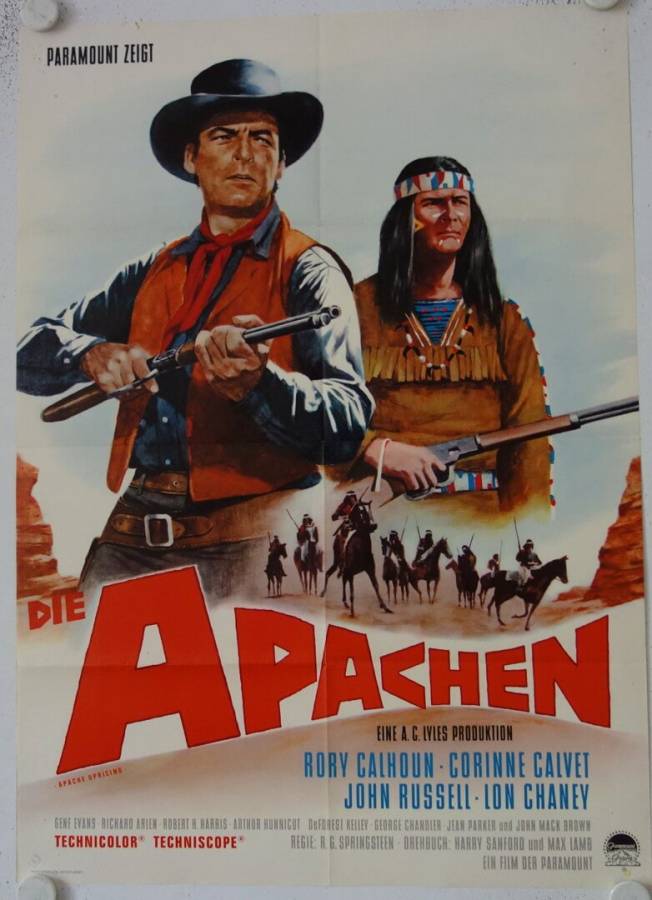 Die Apachen originales deutsches Filmplakat