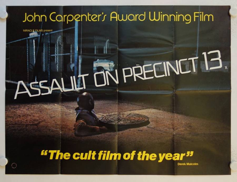 Assault on Precinct 13 original release british quad movie poster