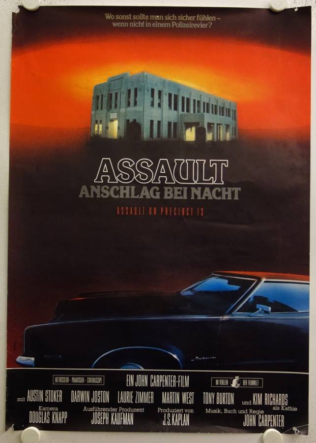 Assault on Precinct 13 original release german movie poster