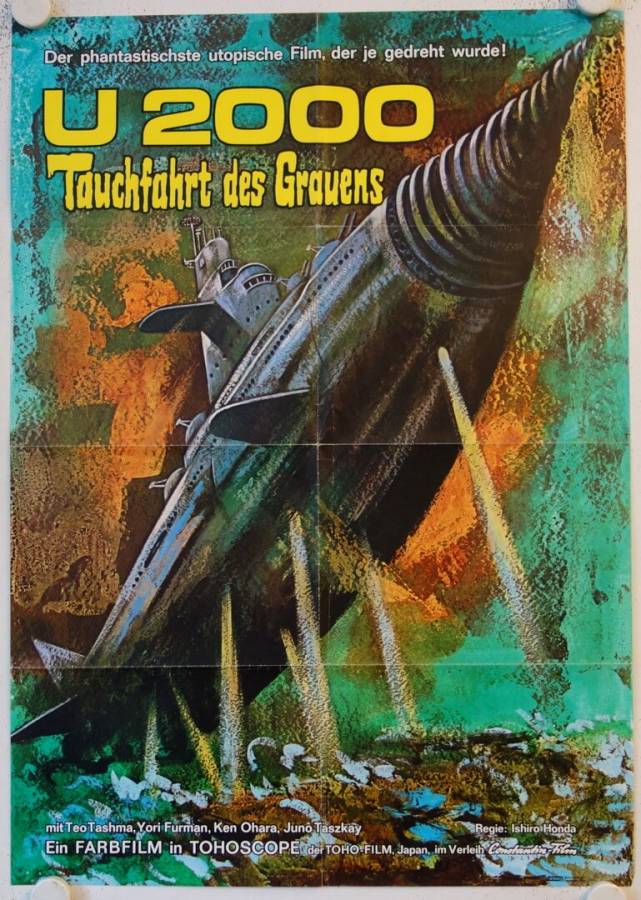 Atragon re-release german movie poster