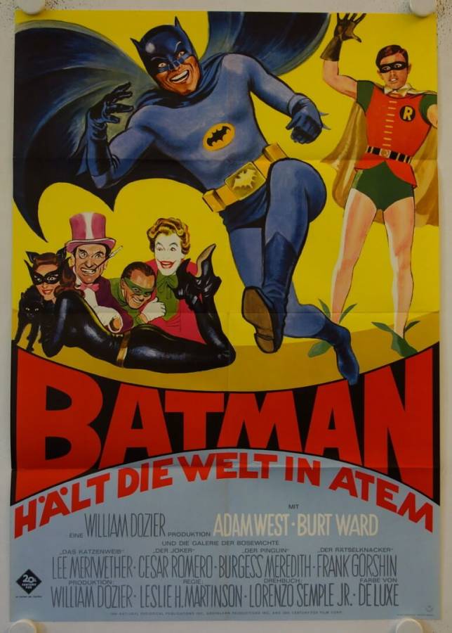 Batman hält die Welt in Atem originales deutsches Filmplakat