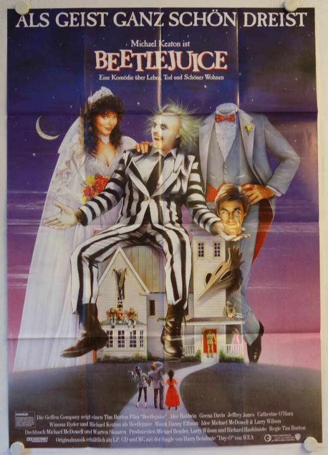 Lottergeist Beetlejuice originales deutsches A0-Filmplakat