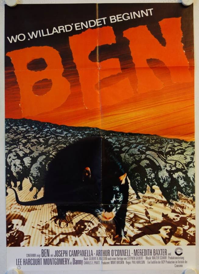 Ben original release german movie poster
