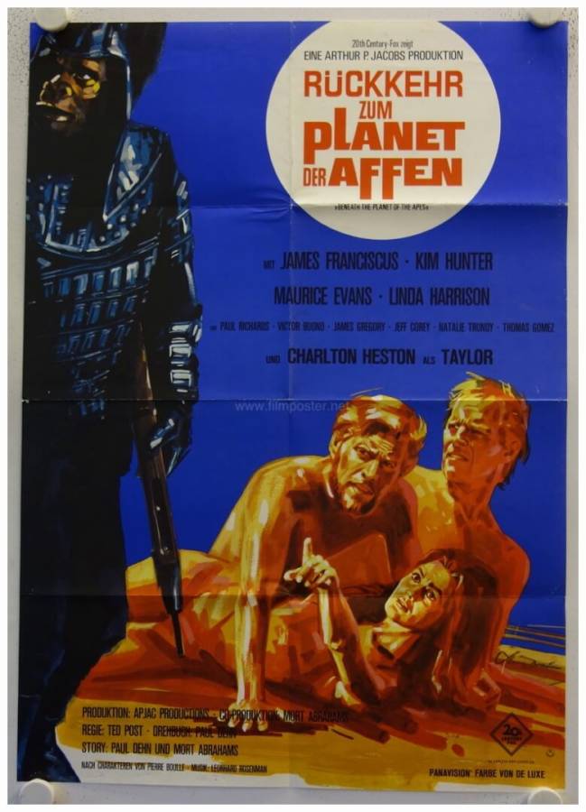 Beneath the Planet of the Apes original release german movie poster