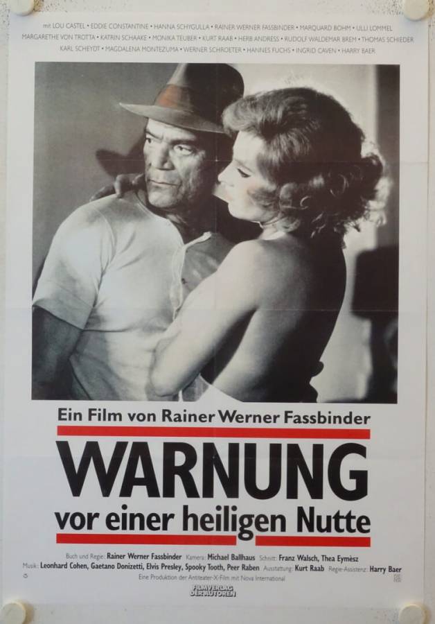Warnung vor einer heiligen Nutte originales deutsches Filmplakat