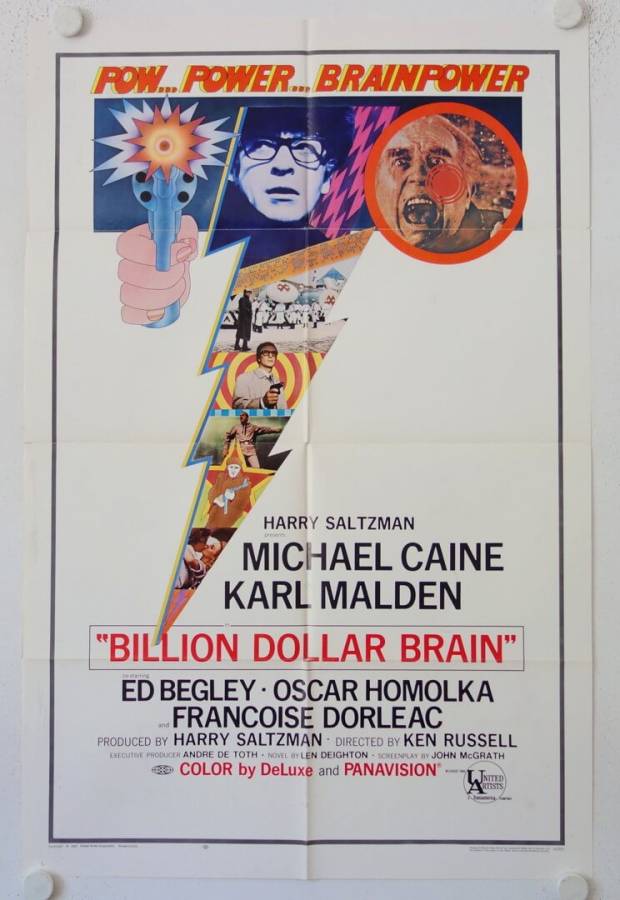 Das Milliarden Dollar Gehirn originales US Onesheet Filmplakat